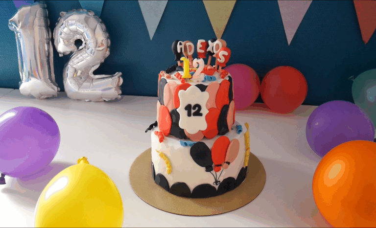 Gateau d'anniversaire pour les 12 ans d'Adexos